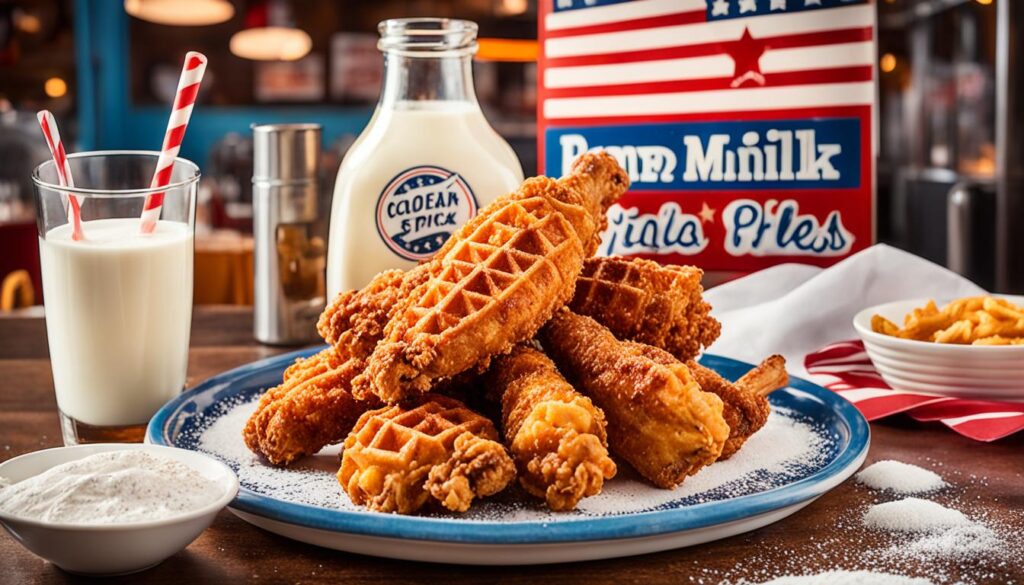 chicken with waffles