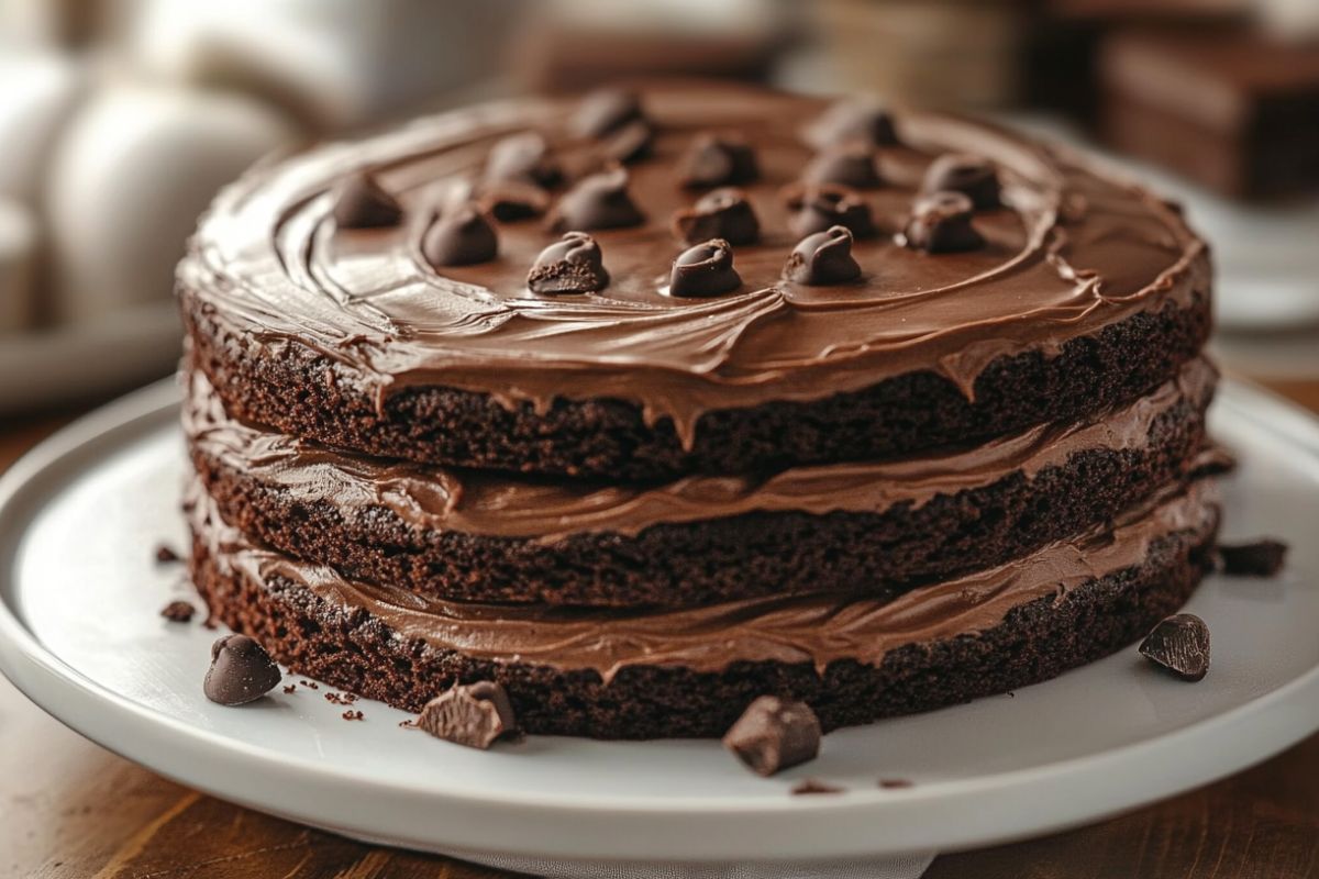 Double Fudge Cookie Cake