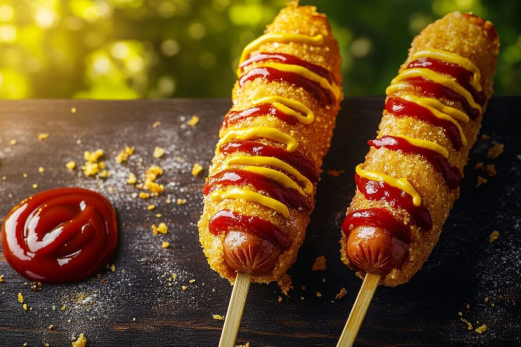 hot dog on a stick