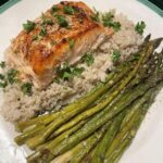 Baked-Salmon-with-Asparagus-Butter-Sauce