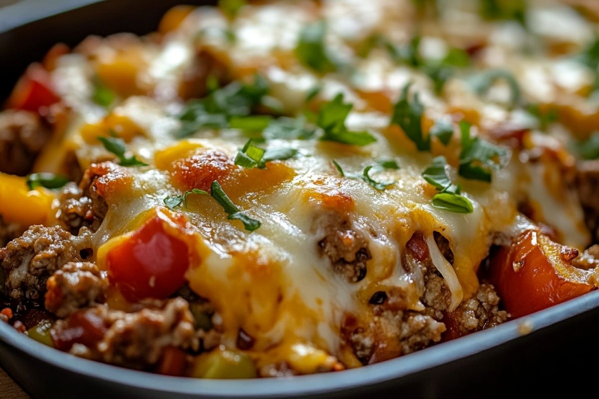 stuffed bell pepper casserole